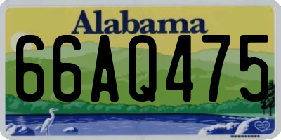 AL license plate 66AQ475