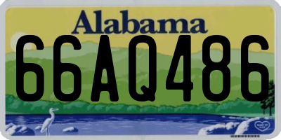 AL license plate 66AQ486