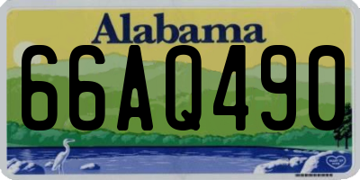 AL license plate 66AQ490