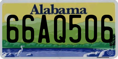 AL license plate 66AQ506
