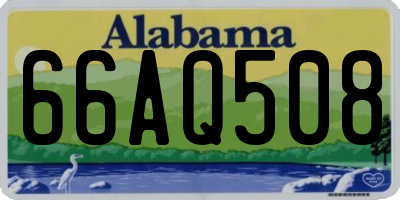 AL license plate 66AQ508