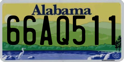 AL license plate 66AQ511