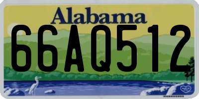 AL license plate 66AQ512