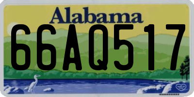 AL license plate 66AQ517