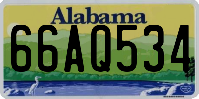 AL license plate 66AQ534