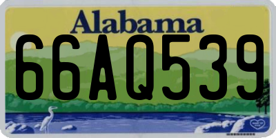 AL license plate 66AQ539