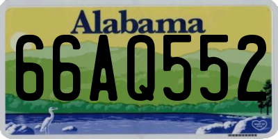 AL license plate 66AQ552