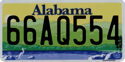 AL license plate 66AQ554