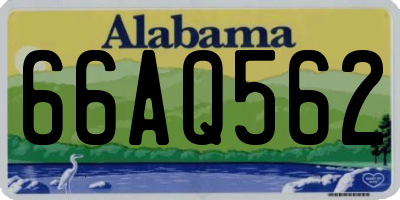 AL license plate 66AQ562