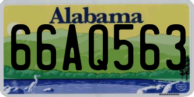 AL license plate 66AQ563