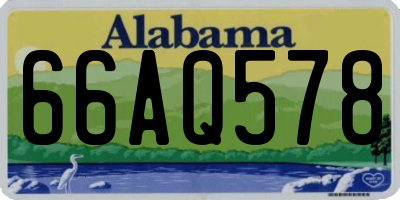 AL license plate 66AQ578