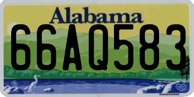AL license plate 66AQ583