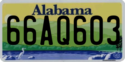 AL license plate 66AQ603