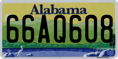 AL license plate 66AQ608