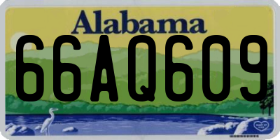 AL license plate 66AQ609