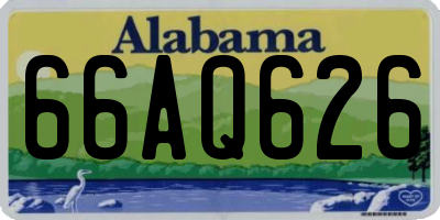 AL license plate 66AQ626