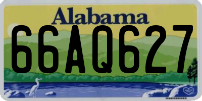 AL license plate 66AQ627
