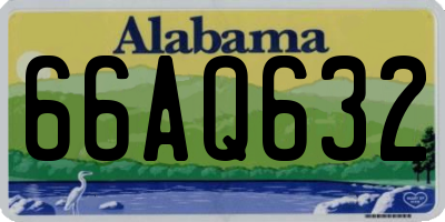 AL license plate 66AQ632