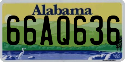 AL license plate 66AQ636
