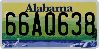 AL license plate 66AQ638