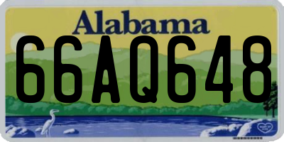 AL license plate 66AQ648