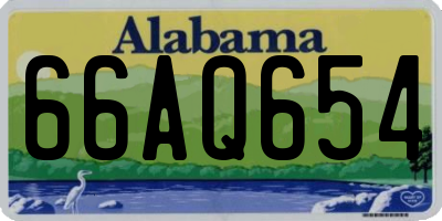 AL license plate 66AQ654