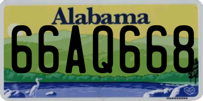 AL license plate 66AQ668