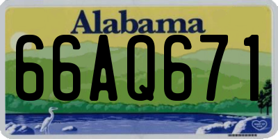 AL license plate 66AQ671