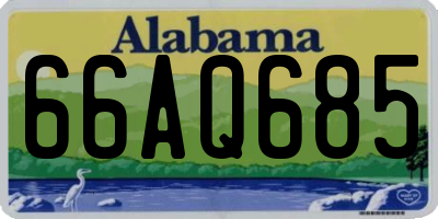 AL license plate 66AQ685