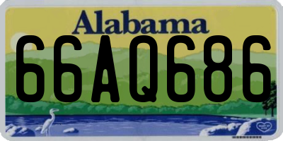 AL license plate 66AQ686