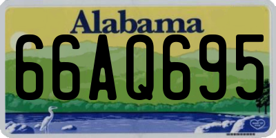 AL license plate 66AQ695