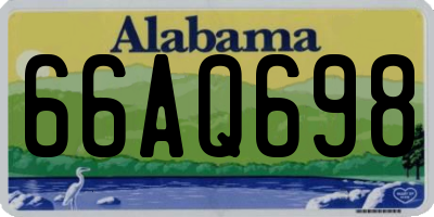 AL license plate 66AQ698