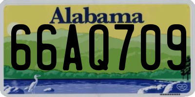 AL license plate 66AQ709
