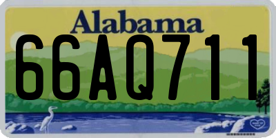 AL license plate 66AQ711
