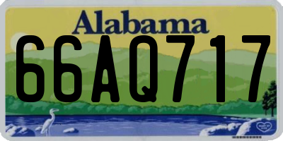 AL license plate 66AQ717
