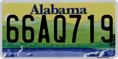 AL license plate 66AQ719