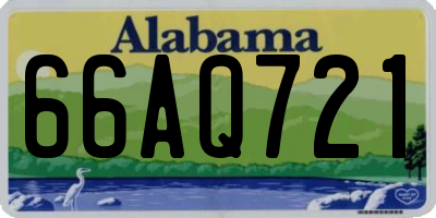 AL license plate 66AQ721