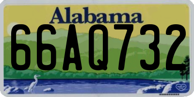 AL license plate 66AQ732