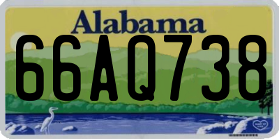 AL license plate 66AQ738