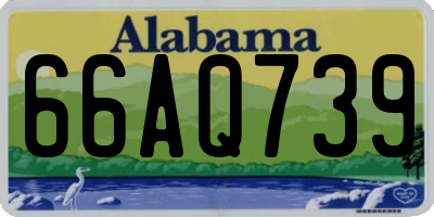 AL license plate 66AQ739