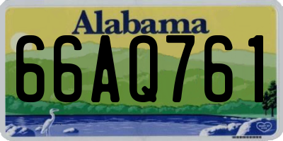 AL license plate 66AQ761