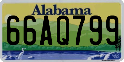 AL license plate 66AQ799