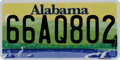 AL license plate 66AQ802