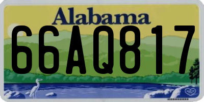 AL license plate 66AQ817