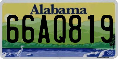 AL license plate 66AQ819