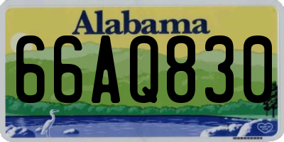 AL license plate 66AQ830