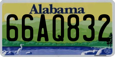AL license plate 66AQ832