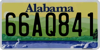 AL license plate 66AQ841
