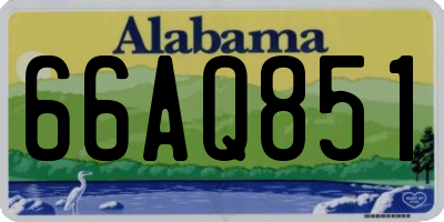 AL license plate 66AQ851