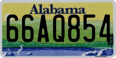 AL license plate 66AQ854